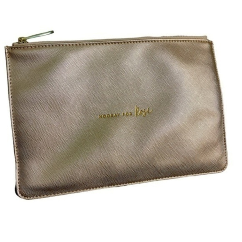 Katie Loxton London Hooray for Rosé Pouch zip closure NWOT bag wristlet purse